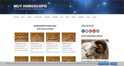Desktop Screenshot of muyhoroscopo.com
