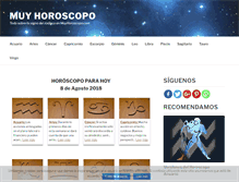 Tablet Screenshot of muyhoroscopo.com
